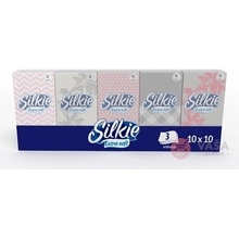 Silkie Extra soft hygienické vreckovky 3-vrstvové papierové 10 x 10 ks 100 ks