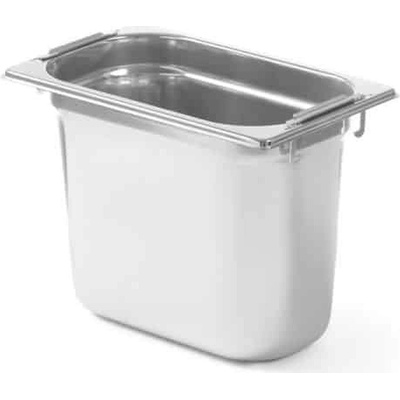 Nádoba GN 1/4 so zápustnými rukoväťami – 265 x 162 mm, HENDI, GN 1/4, 5,5L, (H)200mm