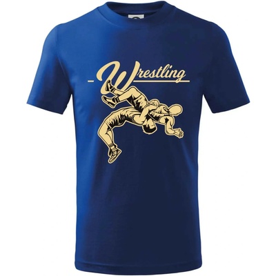 Wrestling v boji tričko detské kráľovská modrá