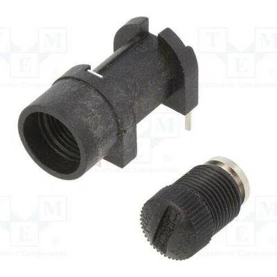 BULGIN FX0330 Zásuvka; PCB; 5x20mm; -20÷85°C; 6,3A; UL94V-0; 250V
