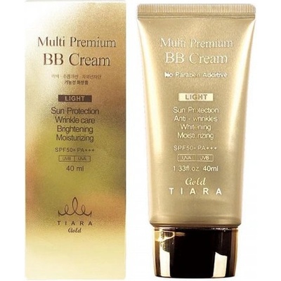 Tiara Gold BB крем за сияйна кожа с SPF50+ Multi Premium GOLD LINE Tiara Gold