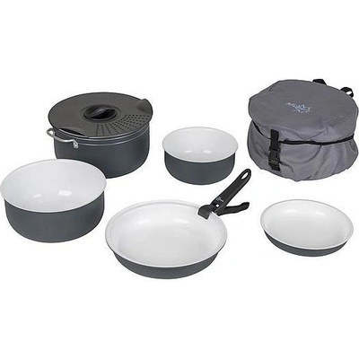 Sada riadov Bo-Camp Cookware set Camping 7 Farba: čierna/biela