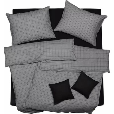 SCANquilt Obliečky satén plus kocka 140x220 70x90