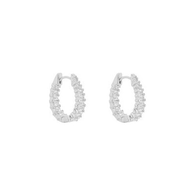 Diamonfire Stříbrné náušnice E6191