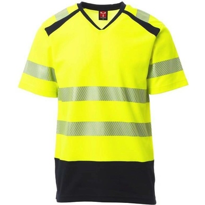 Payper Tričko WAY žltá Fluo modrá Navy S