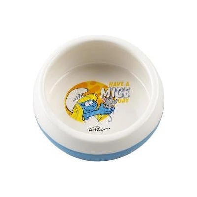 Duvo Plus Smurfs - Керамична купа за храна и вода за гризачи, 100 мл