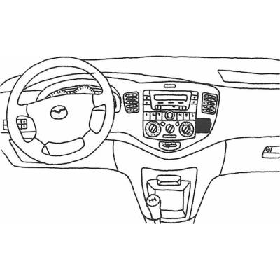Konzole pro držák mobilního telefonu do Mazda MPV