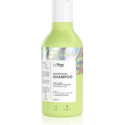 so!flow Low Porosity Hair Humectant Shampoo čisticí šampon pro vlasy bez objemu 400 ml