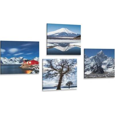 Set obrazů kouzlo přírody - 4x 40x40