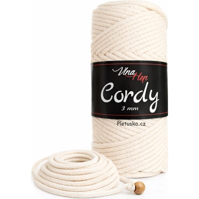 Cordy 3 mm smetanová 8171