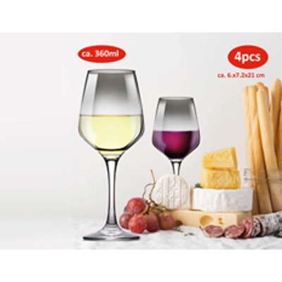 ALPINA ЧАША ЗА ВИНО alpina 350мл ОПУШЕНА k-kt 4бр