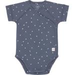 Lassig Бебешко боди с къс ръкав Lassig - Gots, 50/56 cm, 0-2 м, Triangle Blue (4042183416434) - baby