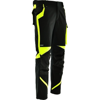 SARA Работни панталони Neoflex в черен цвят със сигнални елементи (1-05-090-25-27)