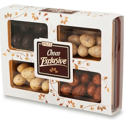 Poex Choco exclusive mandle v čokoládě mix druhů, 200 g