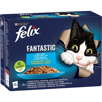 FELIX Фантастични рибни вкусове в желе: 12x85g