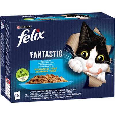 FELIX Фантастични рибни вкусове в желе: 12x85g