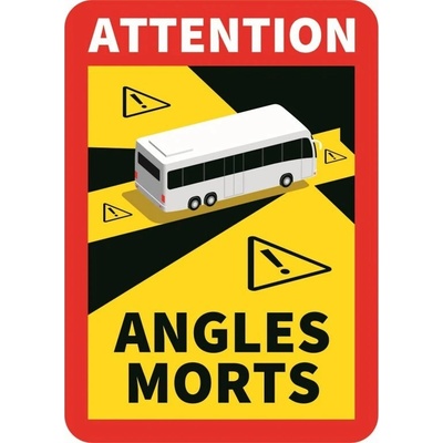 Samolepka "Mŕtvy uhol" BUS Francúzsko