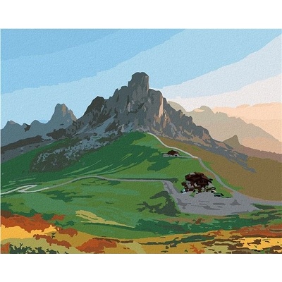 zuty Malování Podle Čísel Dolomity 80 x 100 Cm Plátno