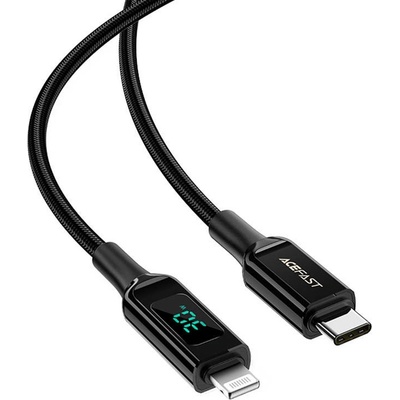 Acefast C6-01 MFI USB Type C - Lightning, 1,2m, černý