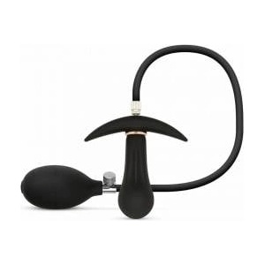 EasyToys Anal Collection Inflatable Plug 8 cm Black - Adjustable Silicone Model