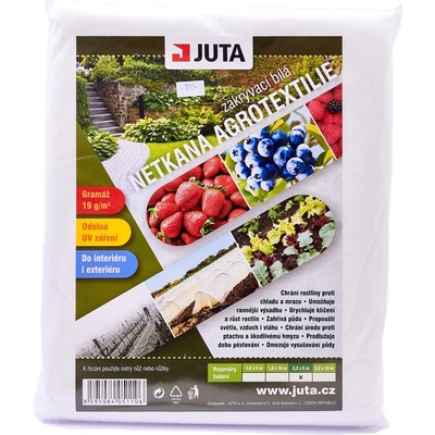 Juta netkaná textilie 1,6 x 10 m 19 g/m² bílá