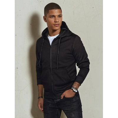 mikina na zips s kapucňou BX5644 Čierna