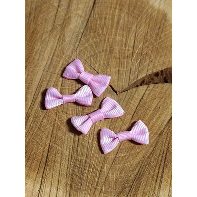 Svatební / prádlové mašličky 15x30 mm růžová