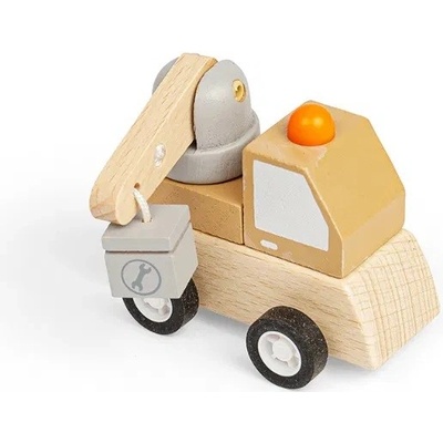 Bigjigs Toys Natahovací stavební autíčko Jeřáb