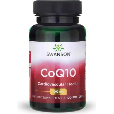 Swanson CoQ10 100 mg 100 softgelových kapsúl