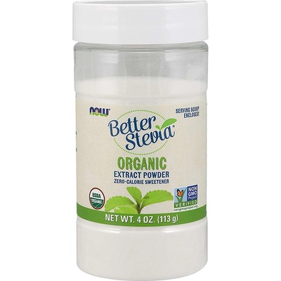 NOW Foods Better Stevia Organic Prášek 113 g