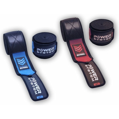 Power System Pevné bandáže na kolena Knee Wraps Extreme blue