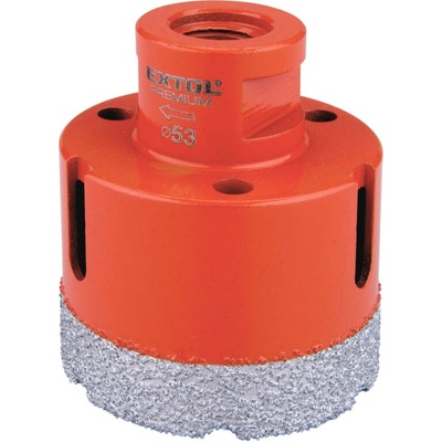korunka vykružovacia diamantová, O 53mm, závit M14