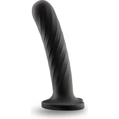 Blush Novelties Силиконово дилдо с вакуумна основа сърце Temptasia Twist размер L