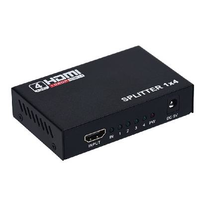 Сплитер от hdmi към 4 hdmi , със захранване - 18263 (18263)