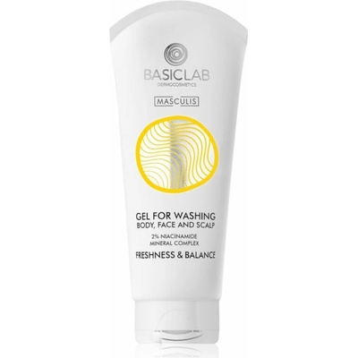 BasicLab Dermocosmetics Masculis sprchový gél na tvár, telo a vlasy 100 ml