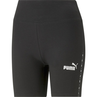 Puma legíny POWER TAPE 7 shorts LEGGINGS čierna biela