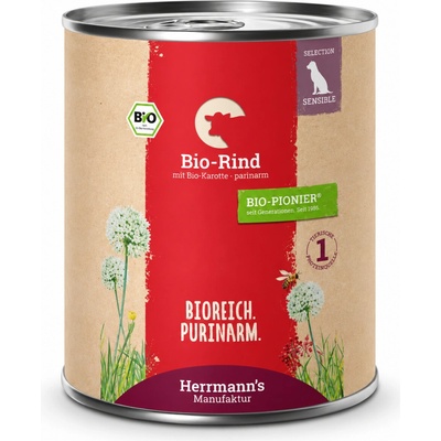 Herrmann's Hovězí maso s mrkví Bio 800 g