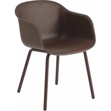 Muuto Stolička Fiber Outdoor Armchair brown red