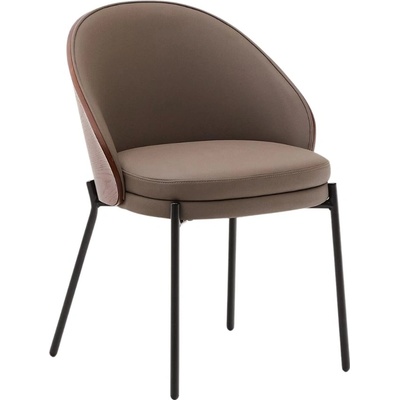 Kave Home Eamy koženková Hnědá