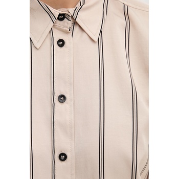 Marc Aurel Риза Marc Aurel дамска в бежово със стандартна кройка с класическа яка 6302-1002-93421 (6302.1002.93421)