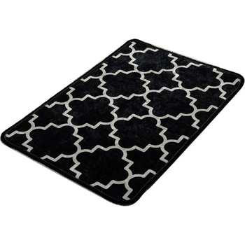 Chilai Home Килим за баня Chilai Home 359CHL1744, 40х60 см, 100% антиалергични нишки от полиамид, Черен (359CHL1744)