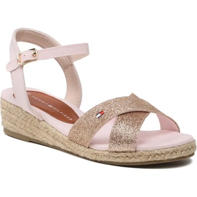 Tommy Hilfiger Еспадрили Tommy Hilfiger Rope Wedge Sandal T3A7-32775-1596 S Розов (Rope Wedge Sandal T3A7-32775-1596 S)