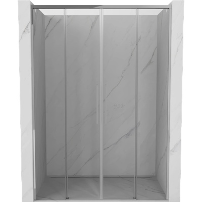 Mexen Rox Двойка плъзгащи се душ врати 150 см, прозрачни, хром - 8C2-150-002-01-00 (8C2-150-002-01-00)