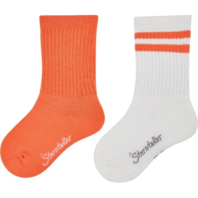 Sterntaler Детски спортни чорапи Sterntaler Kids' Socks DP Coolmax Ribbed Sports socks - Leuchtorange - размер 27-30 (EU) (201-9300-0314)