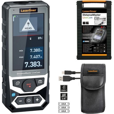 Laserliner Лазерна ролетка с камера и цифрова връзка Laserliner DistanceMaster LiveCam 080.985A - до 150 m (080.985A)