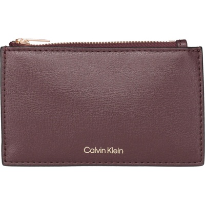 Calvin Klein Foil logo top zip cardcase