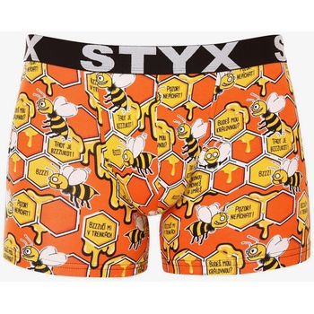 Styx Оранжеви мъжки боксерки с шарка Styx Styx | Oranzhev | МЪЖЕ | L