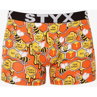 Styx Оранжеви мъжки боксерки с шарка Styx Styx | Oranzhev | МЪЖЕ | L