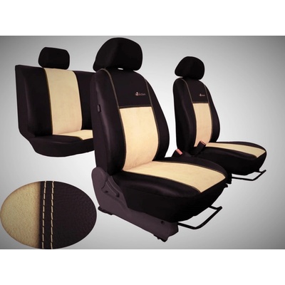 Autopotah Automega Peugeot Boxer II 3 místa stolek Exclusive kožené s alcantarou béžové