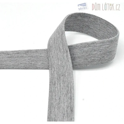 Pruženka světle šedý melír, šíře 25 mm – Zboží Dáma